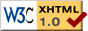 ¡XHTML 1.0 válido!